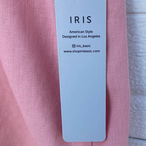 NWT Iris Small Pink Lace Sleeves Blouse - Picture 9 of 12